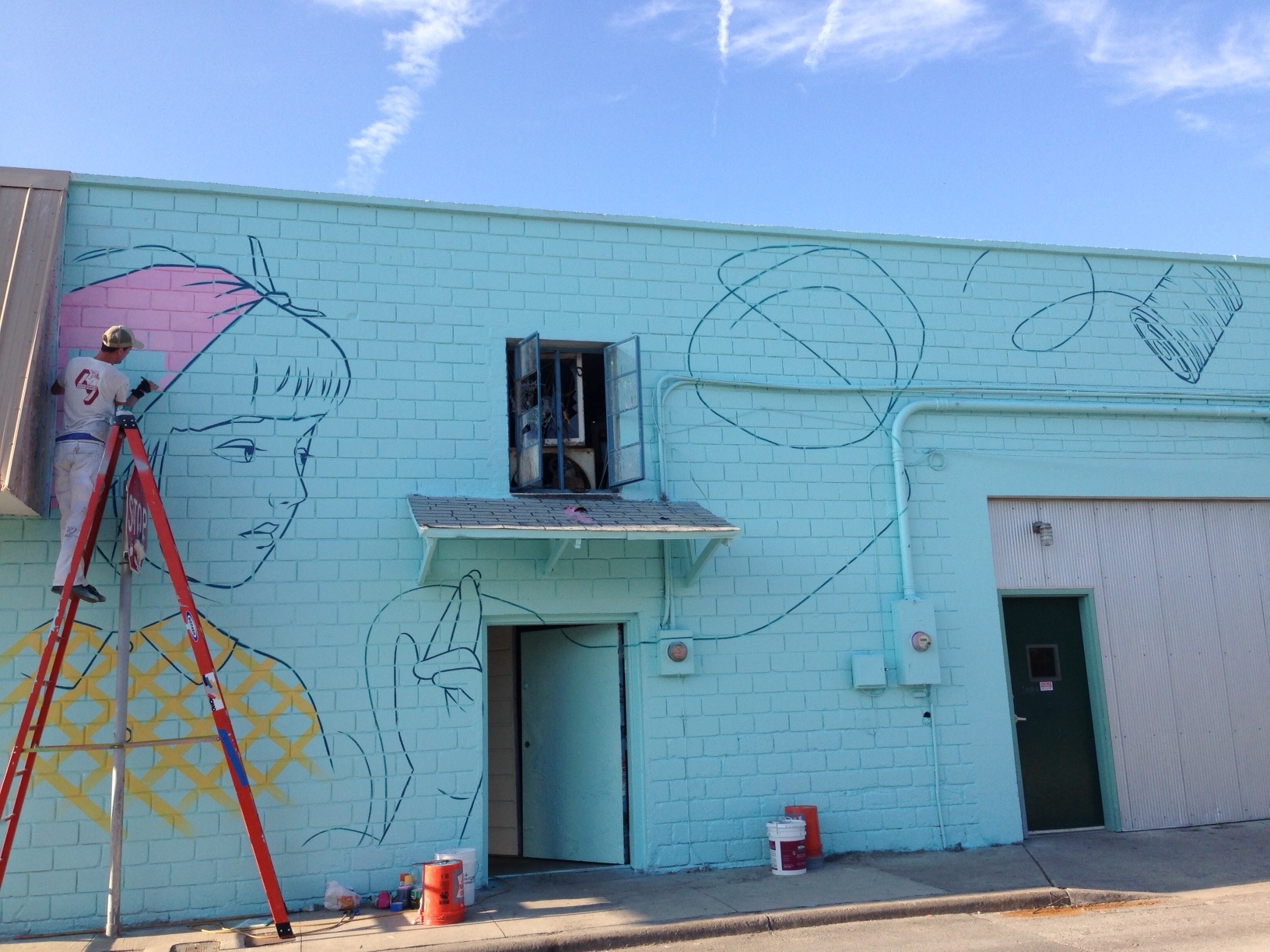 sean mahan painting pink sm