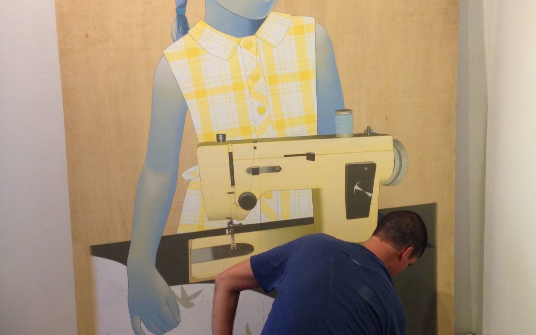 Mural Panel and Tiny Trifecta show at Cotton Candy Machine