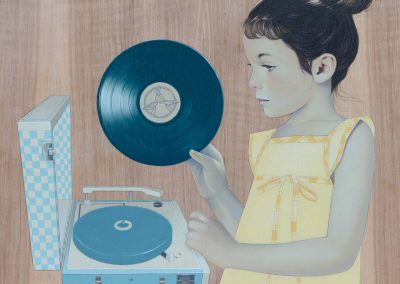 Girl and Record