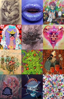 they live exhibited works